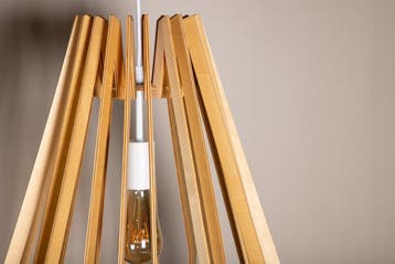 Hanglamp  Spider  120 cm   Natuur  Jörn, Huis en Inrichting, Lampen | Hanglampen, Verzenden, Nieuw