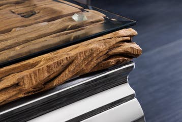 Salontafelblad BARRACUDA 100x60cm teakhout - 44373, Huis en Inrichting, Tafels | Salontafels, Ophalen of Verzenden, Nieuw