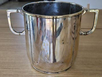 20th century silverplated champagne cooler - Champagne