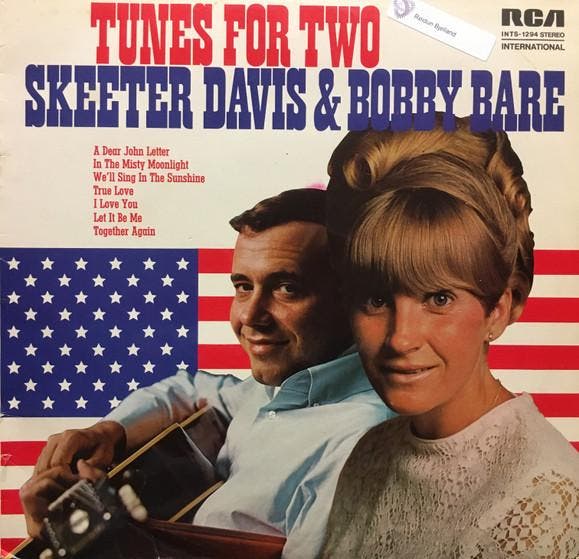 Skeeter Davis &amp; Bobby Bare - Tunes For Two, Cd's en Dvd's, Vinyl | Pop, Gebruikt, Ophalen of Verzenden