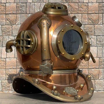 Duikhelm - XXL Nautische Duikhelm ITALIA La Spezia -, Antiek en Kunst