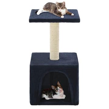 vidaXL Kattenkrabpaal met sisal krabpaal 55 cm donkerblauw, Verzenden, Nieuw