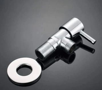 Luxe Hoekstopkraan - Angle valve - 1/2x3/8 - RVS - Stanless, Ophalen of Verzenden, Nieuw, Rvs, Kraan