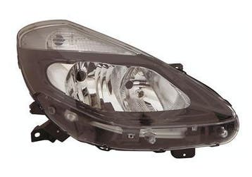 Renault Clio 2009-2011 Koplamp Rechts Zwart (Koplampen), Verzenden, Nieuw