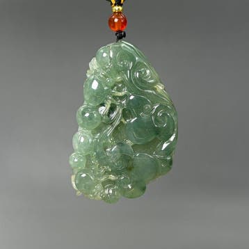 Gecertificeerde jadeiet (A-jade) Natuurlijke jadehanger -