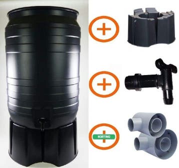180 liter regenton actiepakket Smart, Nieuw