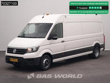 Volkswagen Crafter 177pk Automaat Dubbellucht L4H3 ACC Navi, Automaat, Stof, Gebruikt, Euro 6