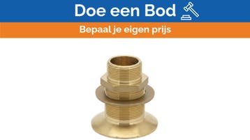 Bieden: Brass Thru-Hull Fitting 60mm - Marine Grade Yacht H, Ophalen of Verzenden, Nieuw, Kombuis en Sanitair, Zeilboot of Motorboot