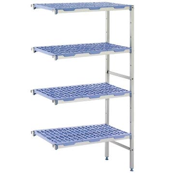 Hoekstelling | Aluminium/Kunststof | 4 Schappen | Zware, Verzenden, Nieuw in verpakking