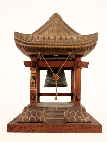 Altaarschel - Brons, Japanse miniatuur