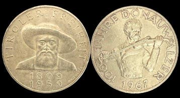 Oostenrijk. 50 Schilling 2x 1959/1967 – Tiroler Freiheit &