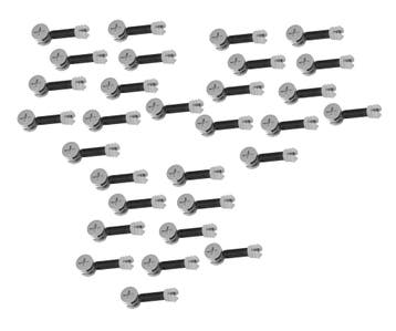 Set van 30 minifix connectors (M6, 40 mm lengte), Ophalen of Verzenden, Nieuw