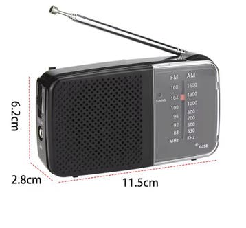 AM/FM Radio Draagbaar met Speaker Compact Batterij Radio, Verzenden, Nieuw