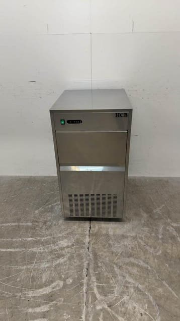 RVS HCB ijsblokjesmachine 80 kg per dag 25kg bunker 230V, Ophalen of Verzenden, Gebruikt