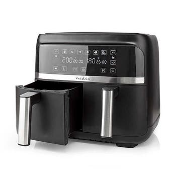 Airfryer | Nedis | 2 x 3.8 liter (2850W, Dubbel, Digitaal), Verzenden, Nieuw