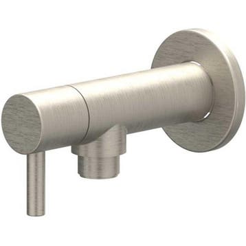 IVY Hoekstopkraan 1/2 x 3/8 - Geborsteld Nickel PVD, Ophalen of Verzenden, Nieuw