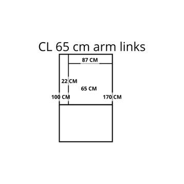 Leren elementenbank Flow - cl 65 arm links, Huis en Inrichting, Banken | Bankstellen, Nieuw, Leer, Ophalen of Verzenden, Rechte bank