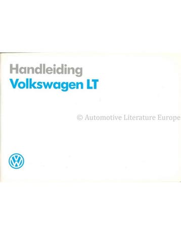 1989 VOLKSWAGEN LT INSTRUCTIEBOEKJE NEDERLANDS