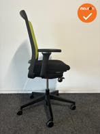 Gispen Zinn - 4D Armleggers - Zwart gestoffeerde zitting met, Werkplek, Ophalen of Verzenden, Gebruikt, Stoel