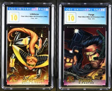 Fleer - 2 Graded card - X-Men #47 / #14 Foil - CGC 10, Nieuw