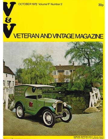 1972 VETERAN AND VINTAGE MAGAZINE 2 ENGELS, Nieuw, Author