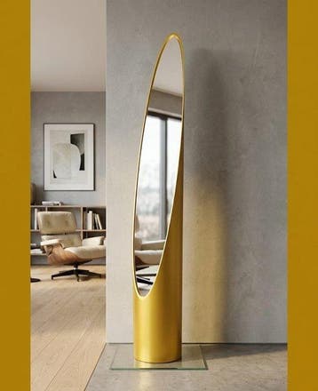 Spiegel- Lipstick - Hout, PVC
