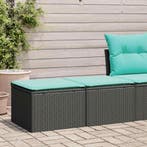 vidaXL 2-delige Loungeset met kussens poly rattan acacia, Tuin en Terras, Tuinsets en Loungesets, Verzenden, Nieuw, Rotan, Loungeset