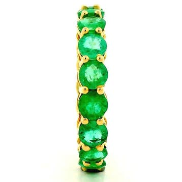 Zonder minimumprijs - Ring - 14 karaat Geel goud - 4.12ct., Nieuw