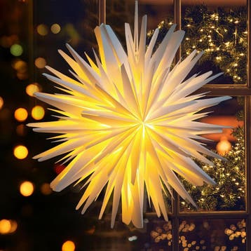 Sterrendecoratie 45cm led wit | retourdeal 60% korting, Ophalen of Verzenden, Zo goed als nieuw