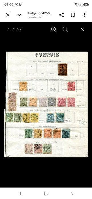 Turkije 1864/1950 - Zeer uitgebreide collectie, te beginnen, Gestempeld