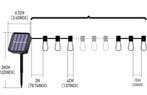 Solar Lichtslinger 15M – 100 LED Edison IP65, Verzenden, Nieuw