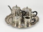 Koffie- en theeservies - Verzilverd - Antique - NO RESERVE, Antiek en Kunst