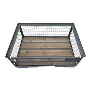 Gitterbox GB010A XL half hout met staal
