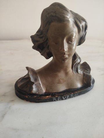 Buste, Reverie - 19 cm - Aardewerk, Antiek en Kunst