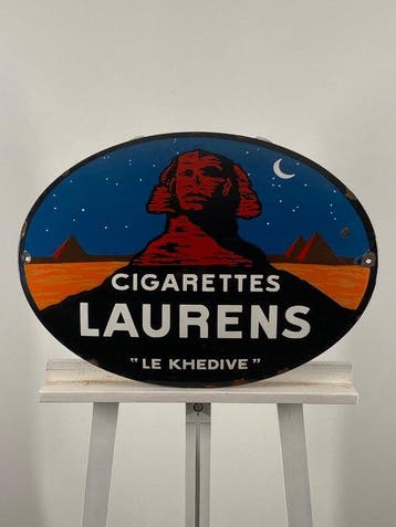 Laurens - Emaille bord - 60×43 cm - Gemaakt van dikke