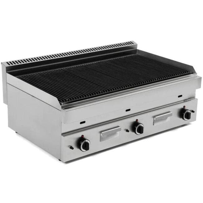 Gold Catering Equipment Horeca Lavasteengrill | Gas | 1100x6, Zakelijke goederen, Horeca | Keukenapparatuur, Nieuw in verpakking