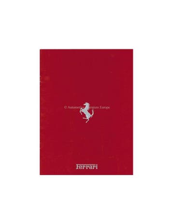 1990 FERRARI PROGRAMMA BROCHURE ITALIAANS, Boeken, Nieuw, Ferrari, Author