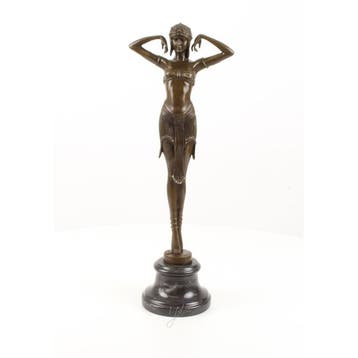 EEN BRONZEN BEELD VAN EEN SCARABEE DANSERES (Interieur), Verzenden, Nieuw