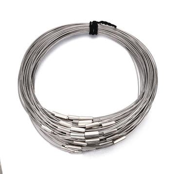 Stijlvolle RVS Spang met Magneetsluiting - 44,5 cm x 1 mm, Hobby en Vrije tijd, Kralen en Sieraden maken, Ophalen of Verzenden