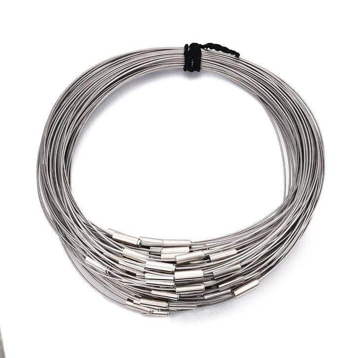 Stijlvolle RVS Spang met Magneetsluiting - 44,5 cm x 1 mm, Hobby en Vrije tijd, Kralen en Sieraden maken, Overige typen, Nieuw