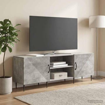 vidaXL TV-kast 150 x 31 x 50 cm Betongrijs Bewerkt hout, Minder dan 50 cm, Verzenden, Nieuw, Minder dan 100 cm