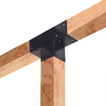 Pergola Verlengstuk Zwart Voor 12 x 12 cm Balken Kubus Model, Verzenden, Nieuw