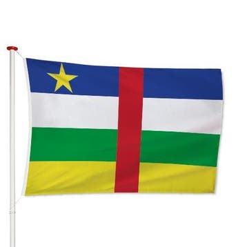 Centraal-Afrikaanse Vlag 40x60cm, Verzenden, Nieuw