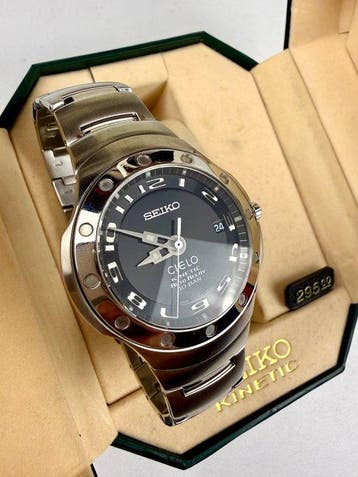 Seiko - Kinetic Auto Relay Cielo Edition” Rare Clean -