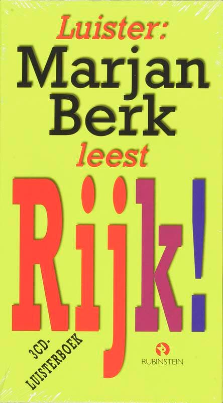 Rijk 3 cds - Marjan Berk 9789047602767, Boeken, Romans, Zo goed als nieuw, Verzenden