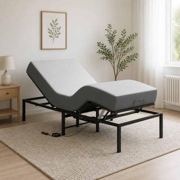 vidaXL Elektrisch Verstelbaar Bedframe Zwart 200 x 80 x 33,5, Eenpersoons, Verzenden, Zwart, Nieuw