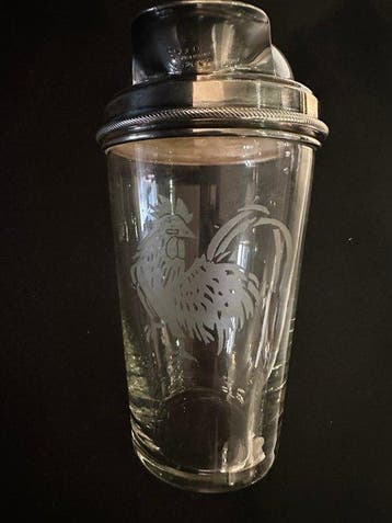 Cocktailshaker - Glas - Cocktailshaker, Antiek en Kunst