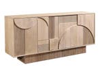 Design dressoir ART DECO 170 cm wit gelimineerd massief, Ophalen of Verzenden, Nieuw