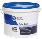 Sigma Putz 1mm Matt - wit - 10 liter/18kg (MUURVERF LATEX), Doe-het-zelf en Verbouw, Verf, Beits en Lak, Verf, Wit, Nieuw, Ophalen of Verzenden