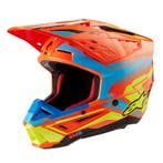 Alpinestars S-M5 Action 2 Helm Ece 22.06 Oranje Fluo Cyaan, Motoren, XXL, Nieuw met kaartje, Overige merken, Heren